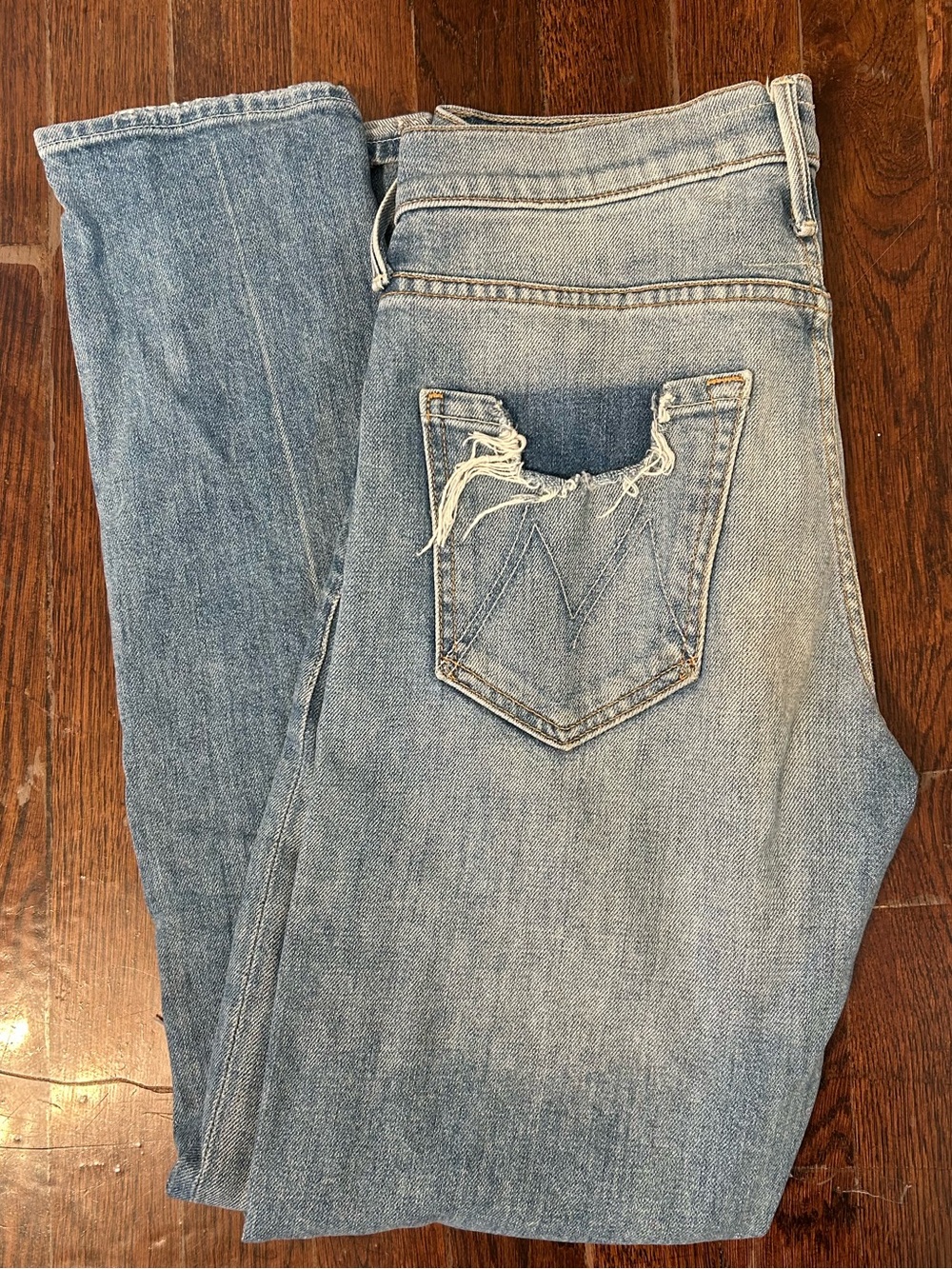 MOTHER Light Blue Denim Jeans Size 26
